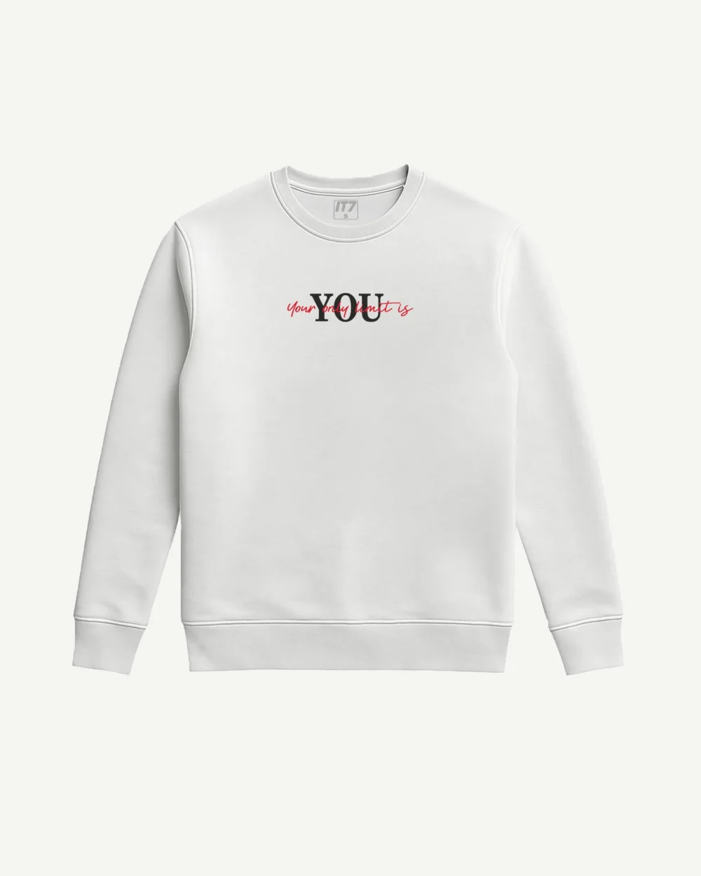 Bluza męska bez kaptura „Your only limit is you”