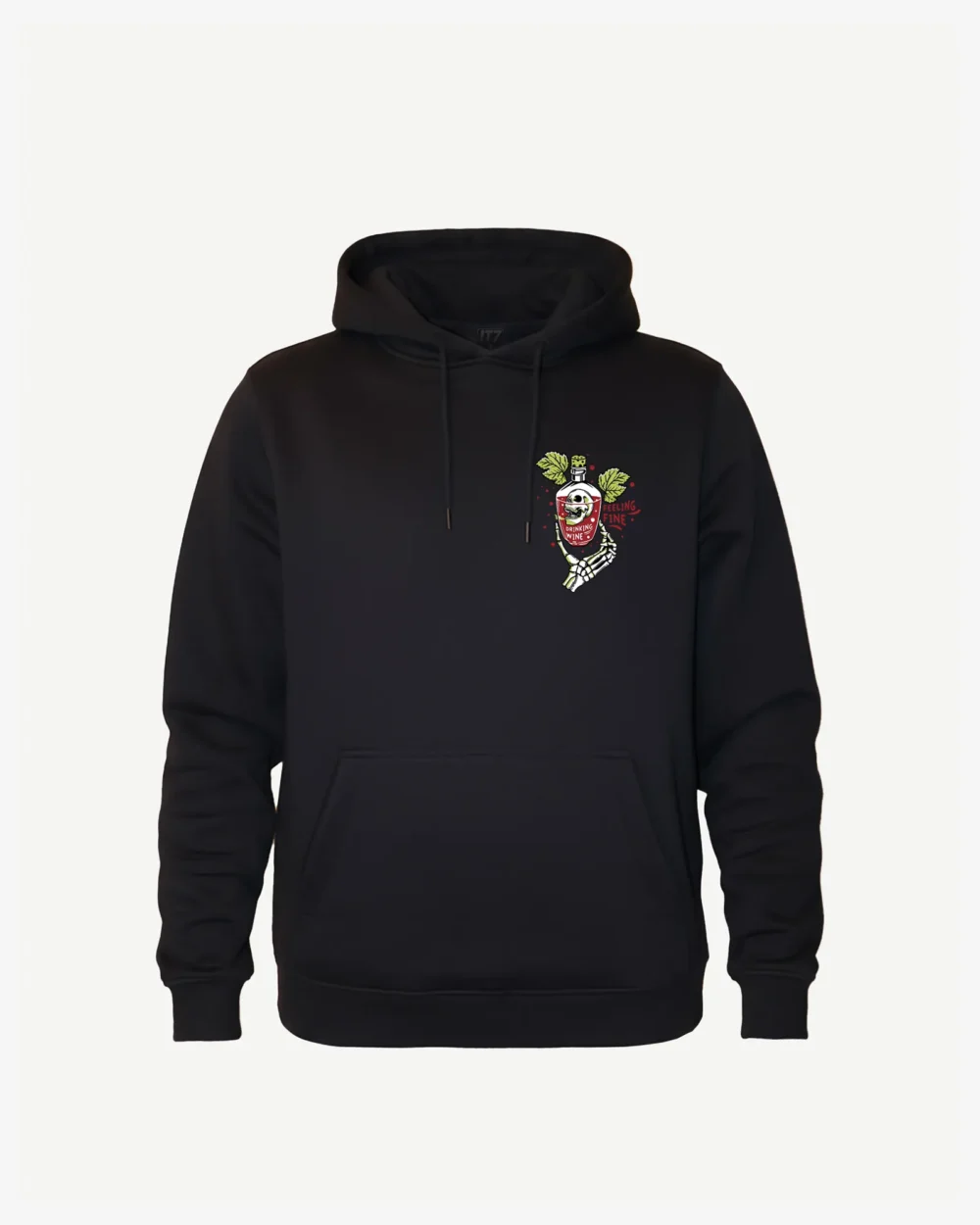 Bluza męska z kapturem „Drinking wine”