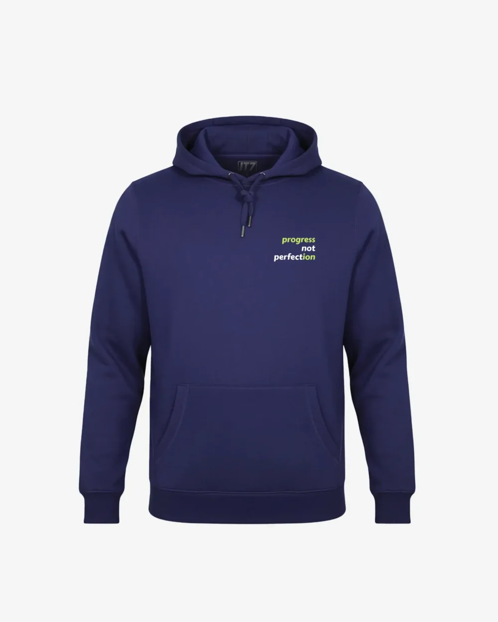 Bluza męska z kapturem „Progress not perfection”