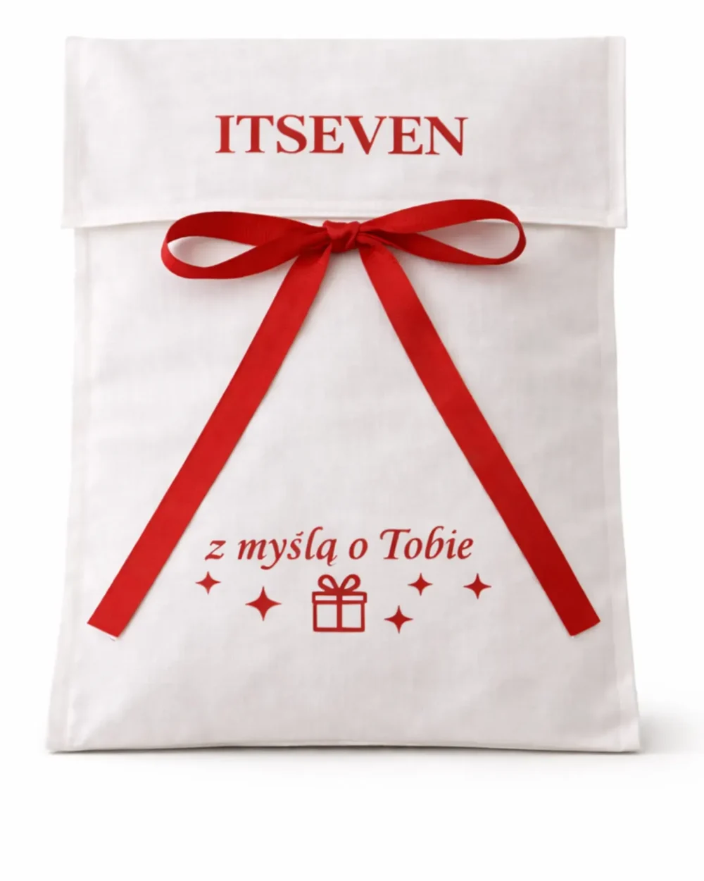 Czerwone opakowanie prezentowe dla bluzy