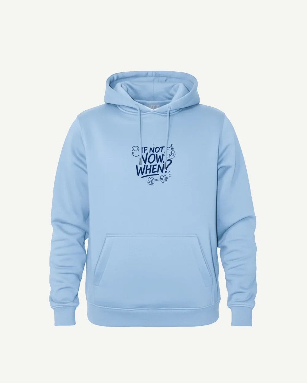 Bluza męska z kapturem „If not know when?”